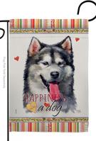 Alaskan Malamute Happiness Garden Flag