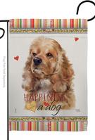 Cocker Spaniel Happiness Garden Flag