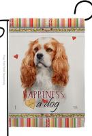 Cavalier King Spaniel Happiness Garden Flag