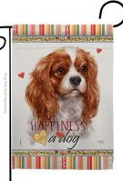 Charles Spaniel Happiness Garden Flag