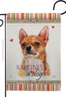 Shorthair Chihuahua Happiness Garden Flag