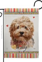 Shaggy Havanese Happiness Garden Flag