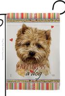 Cairn Terrier Happiness Garden Flag