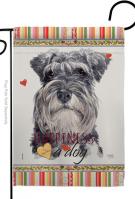 Miniature Schnauzer Happiness Garden Flag