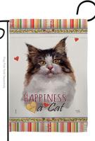 Norwegian Forest Happiness Garden Flag