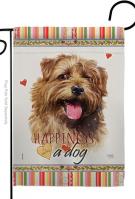 Norfolk Terrier Happiness Garden Flag