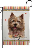 Norwich Terrier Happiness Garden Flag