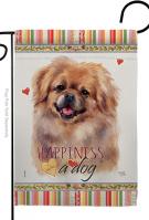 Pekingese Happiness Garden Flag