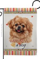Tibetan Spaniel Happiness Garden Flag