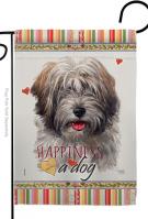Tibetan Terrier Happiness Garden Flag