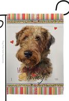 Welsh Terrier Happiness Garden Flag