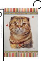 Scottish Fold Happiness Garden Flag