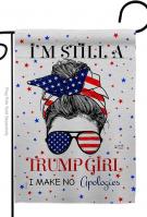 Trump Girl Garden Flag