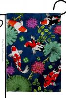 Koi Pond Garden Flag