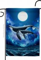 Humpback Whales Garden Flag