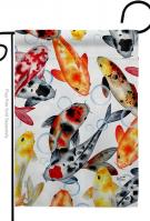 Koi Water Garden Garden Flag