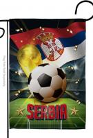 World Cup Serbia Garden Flag