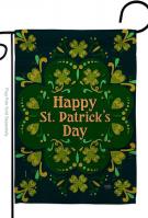 Green Patty Day Garden Flag