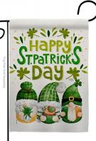 St. Patty Trop Gnome Garden Flag