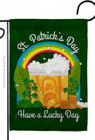 St. Pat Lucky Day Garden Flag