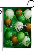 St. Pat\'s Balloons Garden Flag