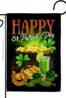 Happy Saint Patrick Day Garden Flag