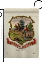 Coat Of Arms Of Minnesota Garden Flag