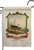 Coat Of Arms Of New Hampshire Garden Flag