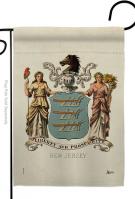 Coat Of Arms Of New Jersey Garden Flag
