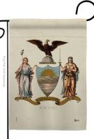 Coat Of Arms Of New York Garden Flag