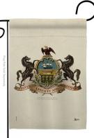Coat Of Arms Of Pennsylvania Garden Flag