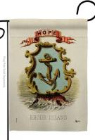 Coat Of Arms Of Rhode Island Garden Flag