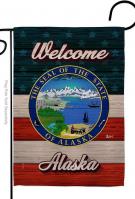 Welcome Alaska Garden Flag