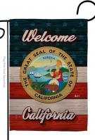 Welcome California Garden Flag