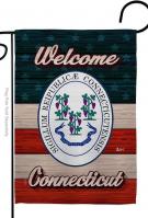 Welcome Connecticut Garden Flag