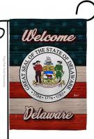 Welcome Delaware Garden Flag