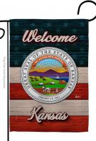 Welcome Kansas Garden Flag