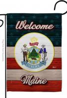 Welcome Maine Garden Flag