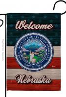 Welcome Nebraska Garden Flag