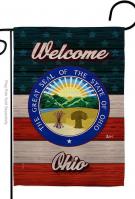 Welcome Ohio Garden Flag