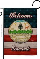 Welcome Vermont Garden Flag