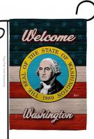 Welcome Washington Garden Flag