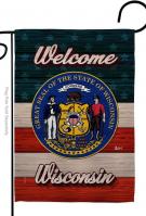 Welcome Wisconsin Garden Flag