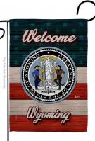 Welcome Wyoming Garden Flag