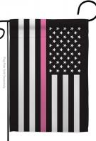 US Thin Pink Line Garden Flag