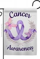 Cancer Awareness Garden Flag