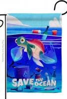 Save The Ocean Garden Flag