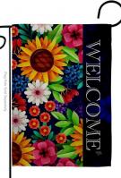 Flower Blooming Welcome Garden Flag