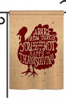 A Part From Turkey Double Burlap Garden Flag