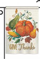 Suzani Give Thanks Garden Flag